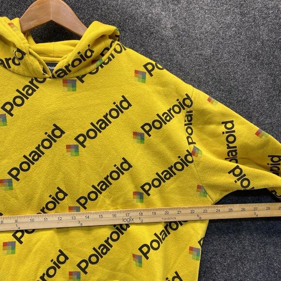 Polaroid Hoodie Sweatshirt Pullover Printed All Over Spellout Camera - Picture 5 of 8